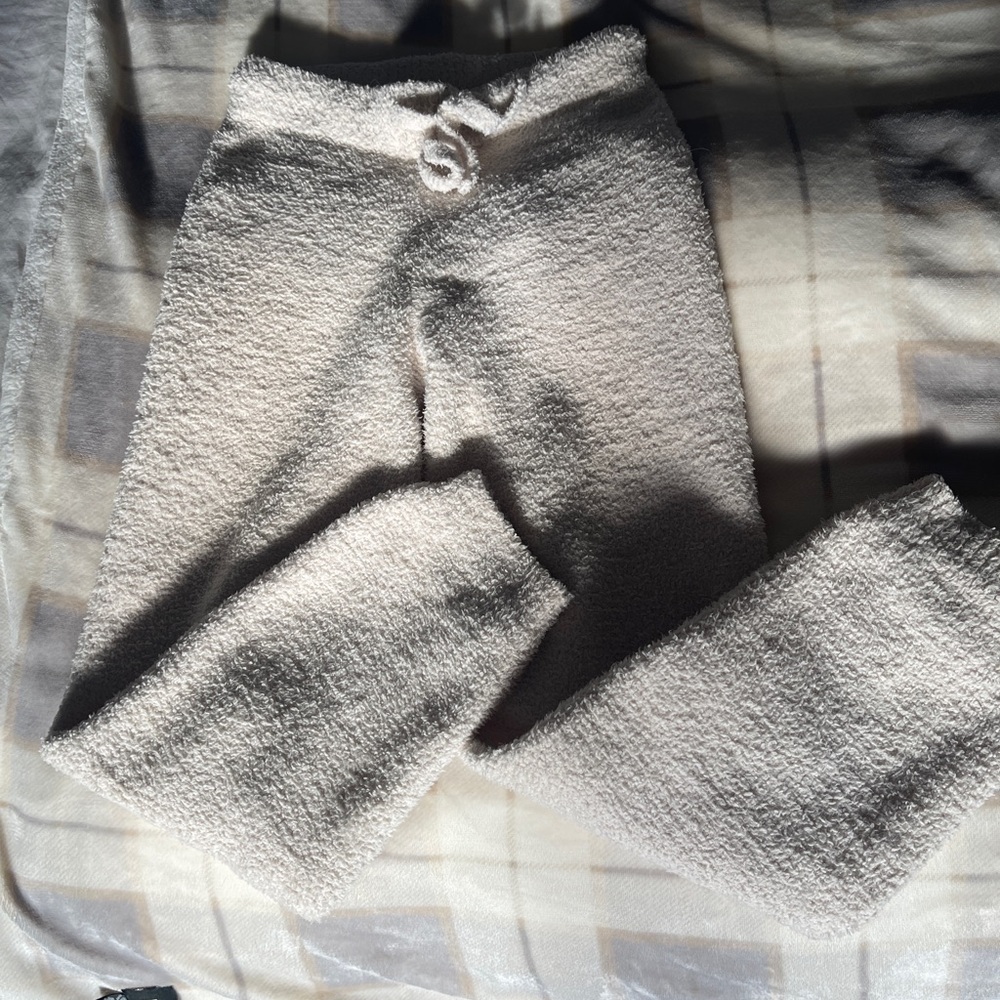 Cozy Cream Fuzzy Pants